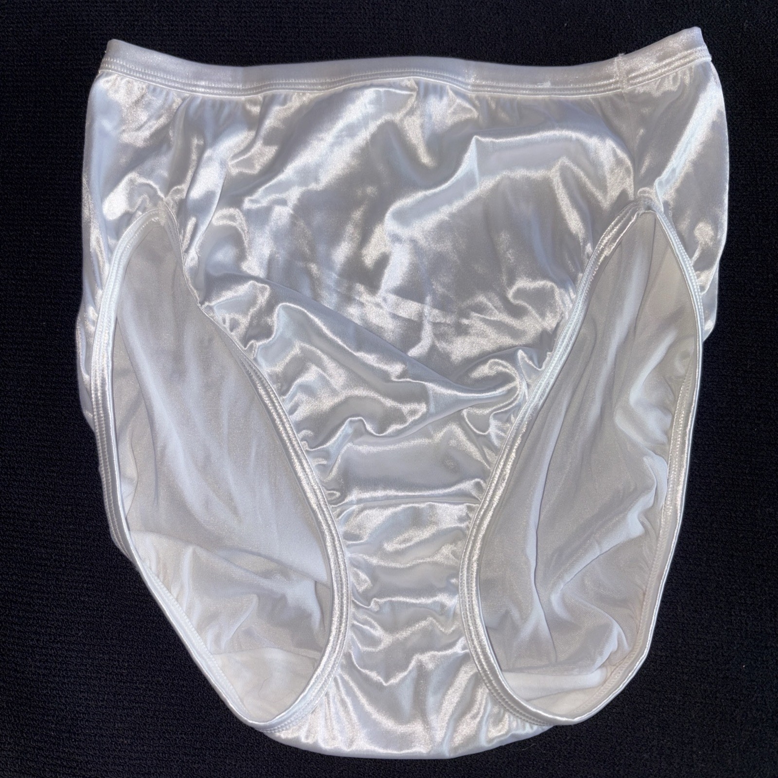 Vanity Fair M Y2K Vintage Second Skin White Hi-Cut Waist Brief Panty Underwear