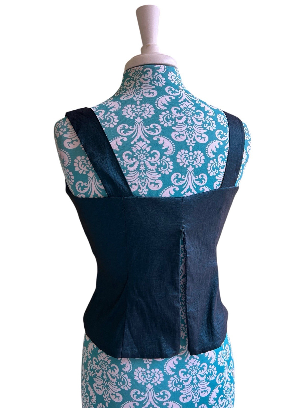 Carol Lin JR Nites Teal Jacket Top Camisole SET Evening Glam Holiday Christmas