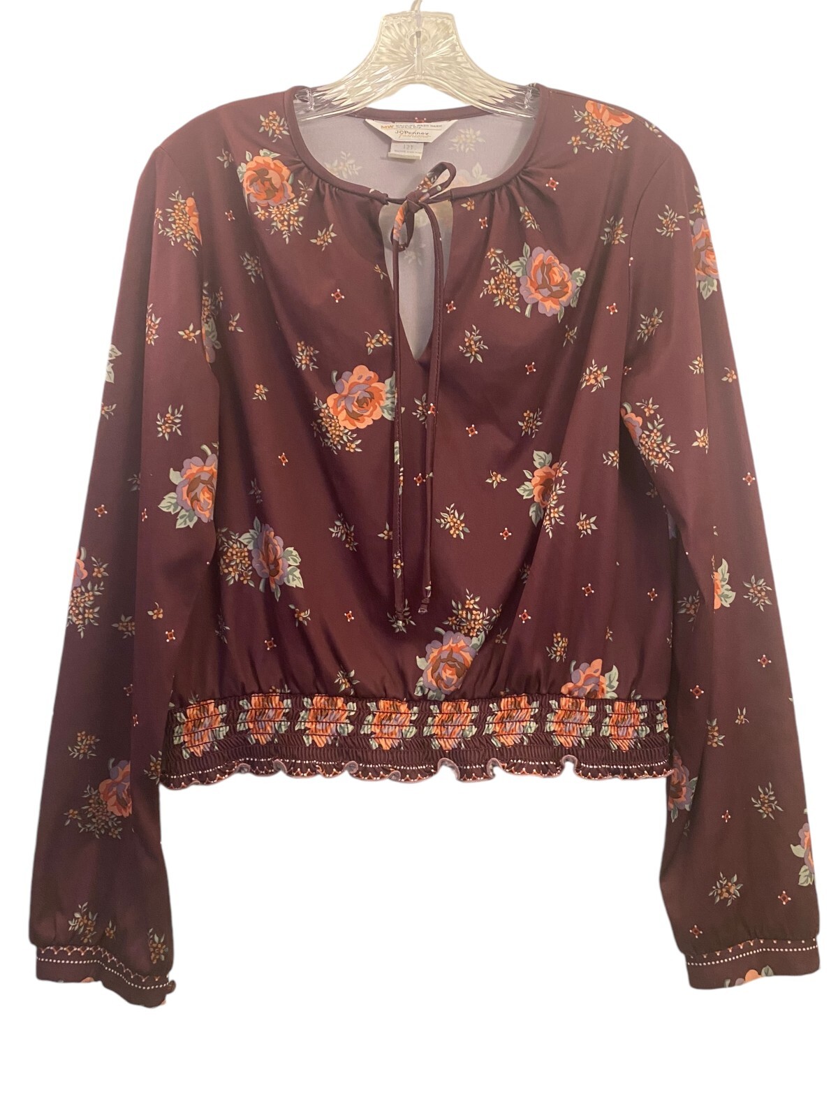 Vintage 1970’s Floral Peasant Top Skirt & Sash Rare See all pics Size 12 Medium