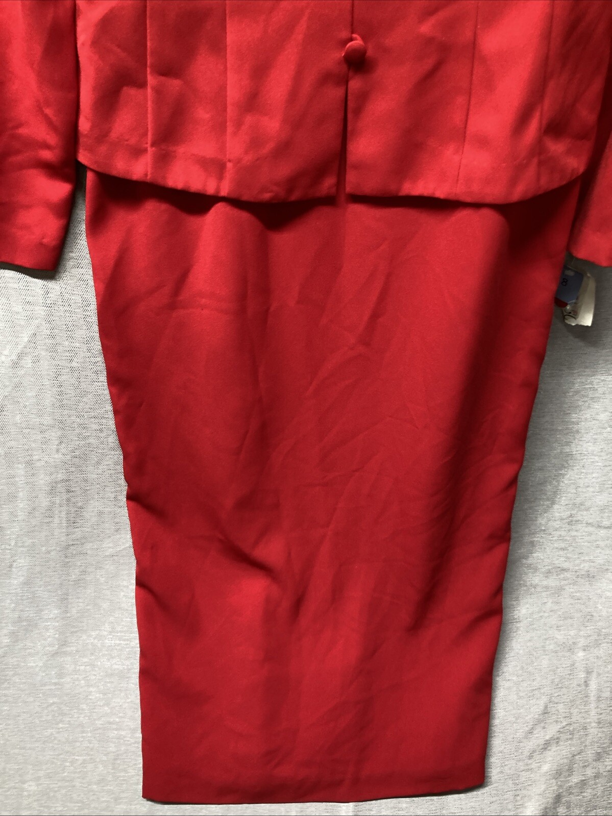 Vintage Plaza South Womens 8 Dress Red Floral Maxi Dress Jacket All In One Y2K