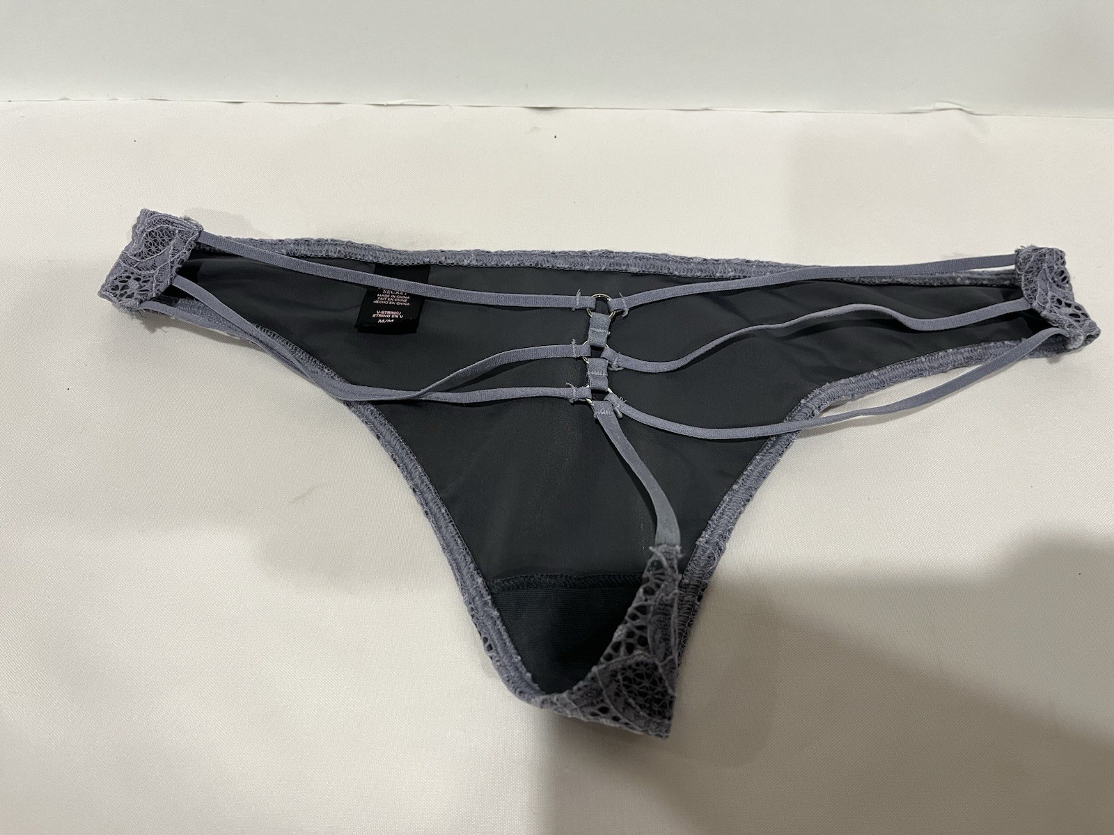 Y2K Victoria Secret Panties M Lot X 6 thongs G String Lace Stripes Bows Femme