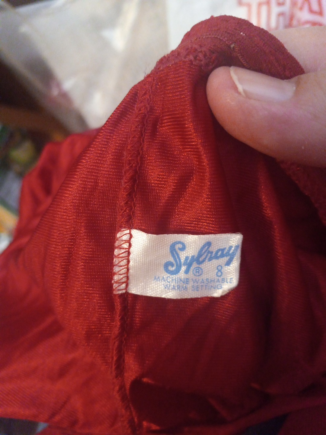 Vintage Sylray Burgundy Wine Nylon 13-19 Panty Panties Granny 8 Lace Trim