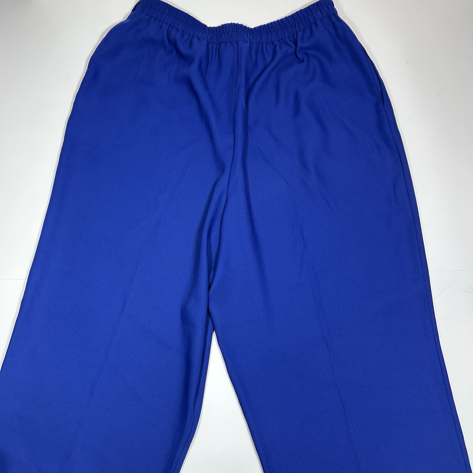 Vtg Kensington Square Women Pants Purple Pleated Front Tapered Leg Pocket Sz XLT