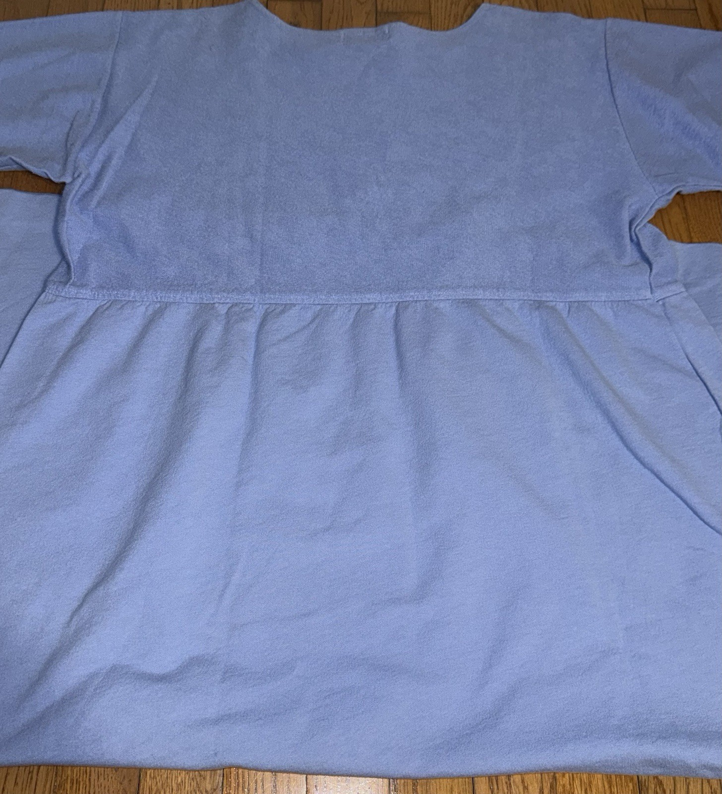 Women’s XL Vintage SK Sport Dress-Dragonfly-Blue-made In USA 100% Cotton