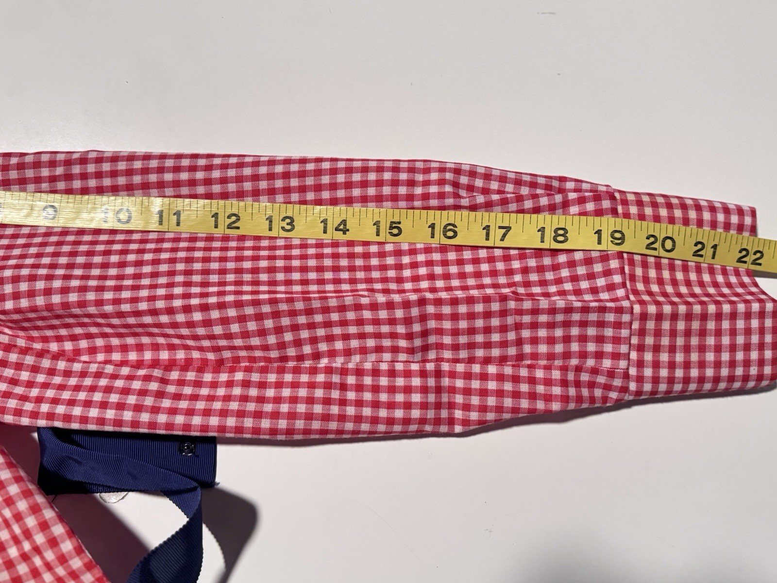 Vintage 70’s Caron Gingham Checkered Ruffle Trim Belt Prairie Boho Cottage Dress