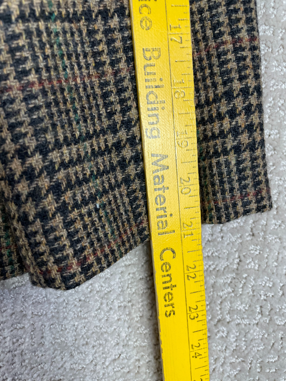 Vintage 80s Breeches Jacket Womens 14 Glen Plaid Houndstooth Wool Cropped Riding