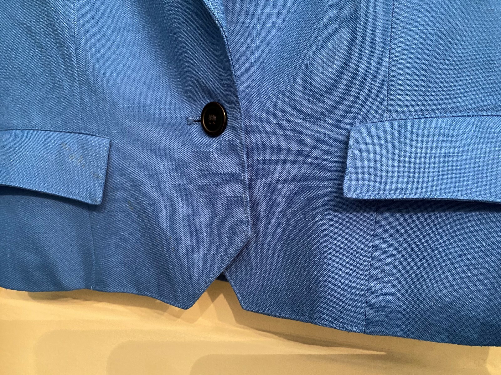 Vintage J. Gallery Women Blazer ~ Sz 9/10 Blue Shoulder Pad 80s ~CUTE!