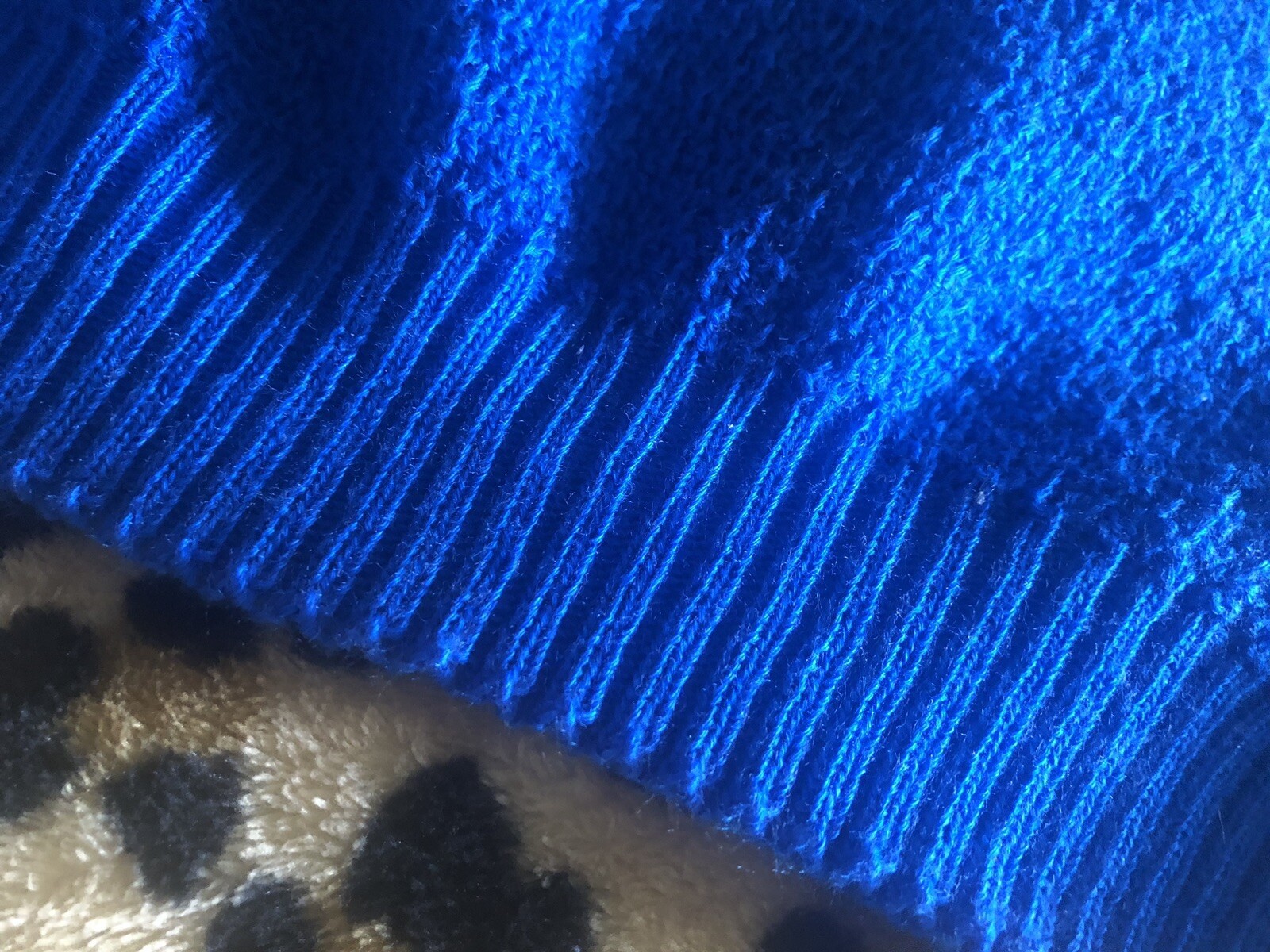 vintage ADELE KNITWEAR royal blue Sweater TOP