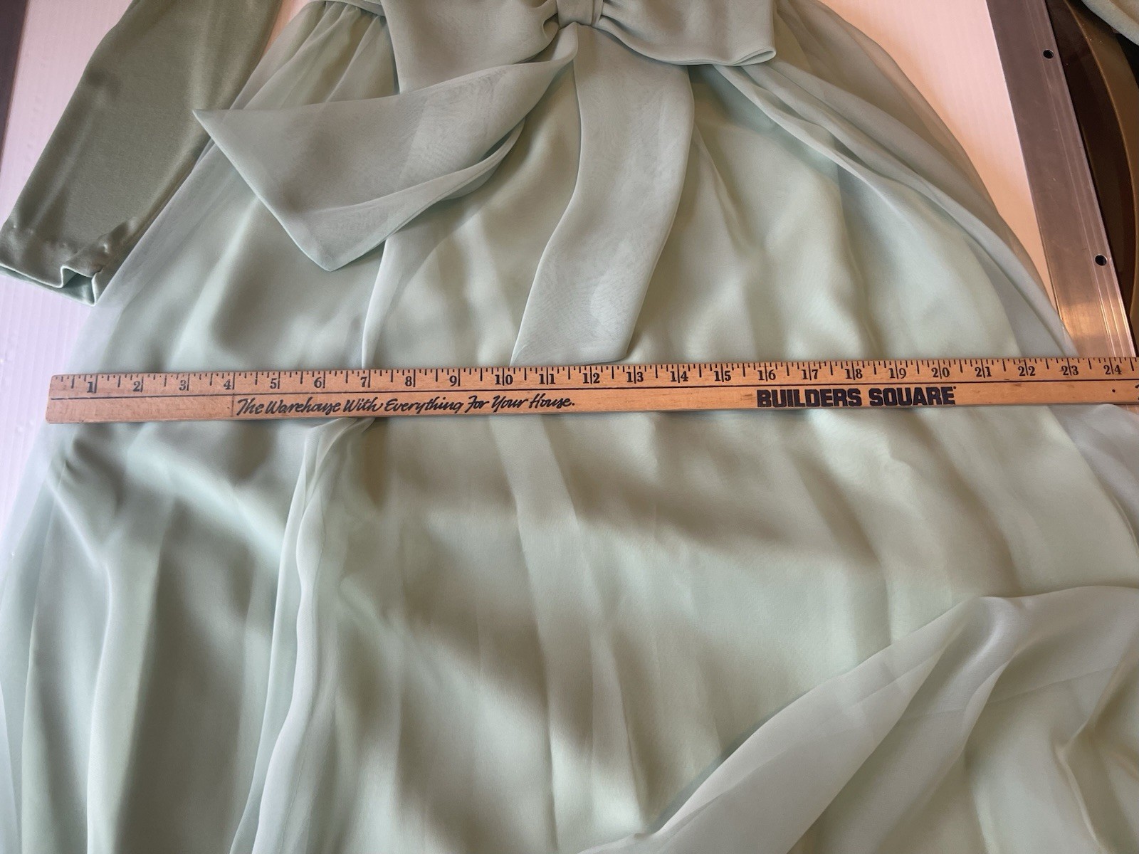 VTG Miss Elliott’s 70s Hostess Green Formal Maxi Dress Size 10 Flowy