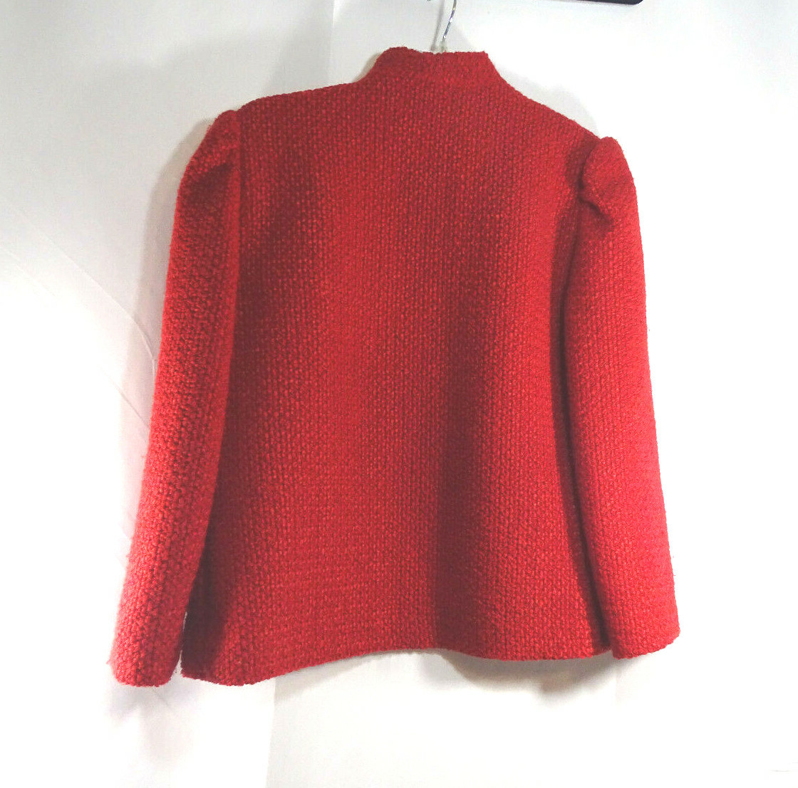 Vintage Red Sweater jacket, custom tailored by Nardis of Dallas