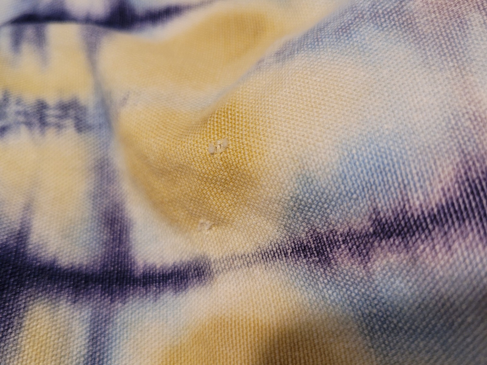 Vintage Tie Dye Xtrovert 60s 70s 80s Pants Blue Yellow White