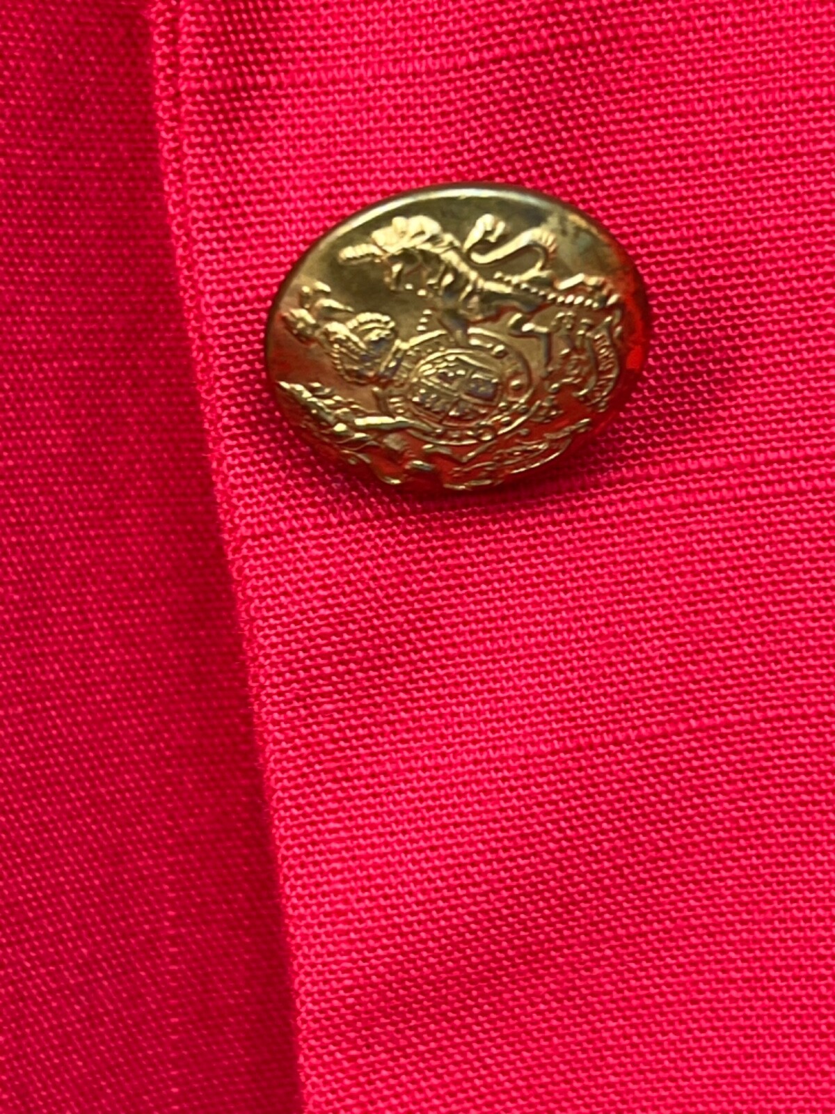 Stanley Blacker Vintage Red Sport Coat Women’s 10 Blazer One Button