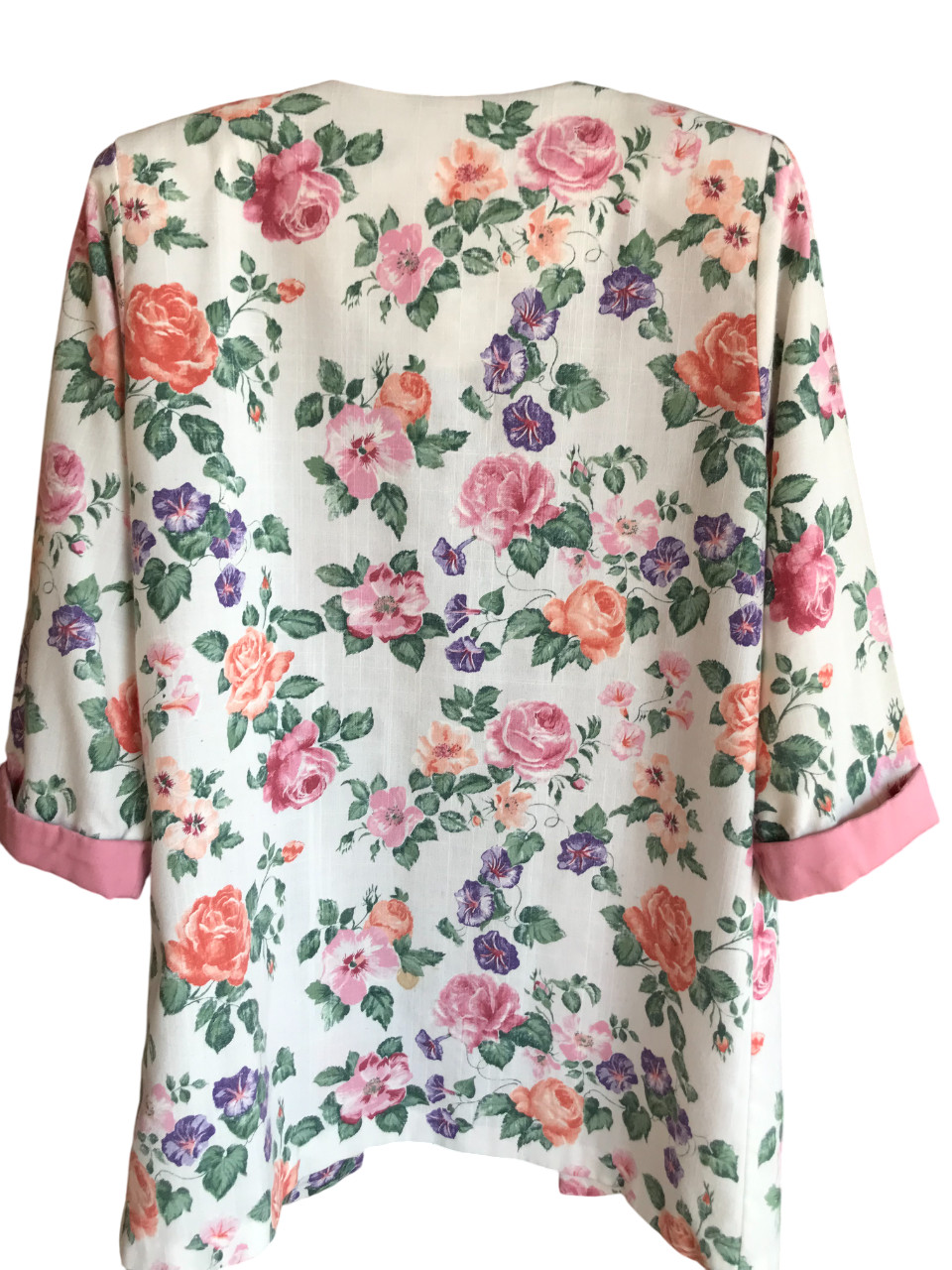 Special Thyme Ltd. Floral Jacket VTG 80s Lightweight Flowery Spring Blazer 14WP