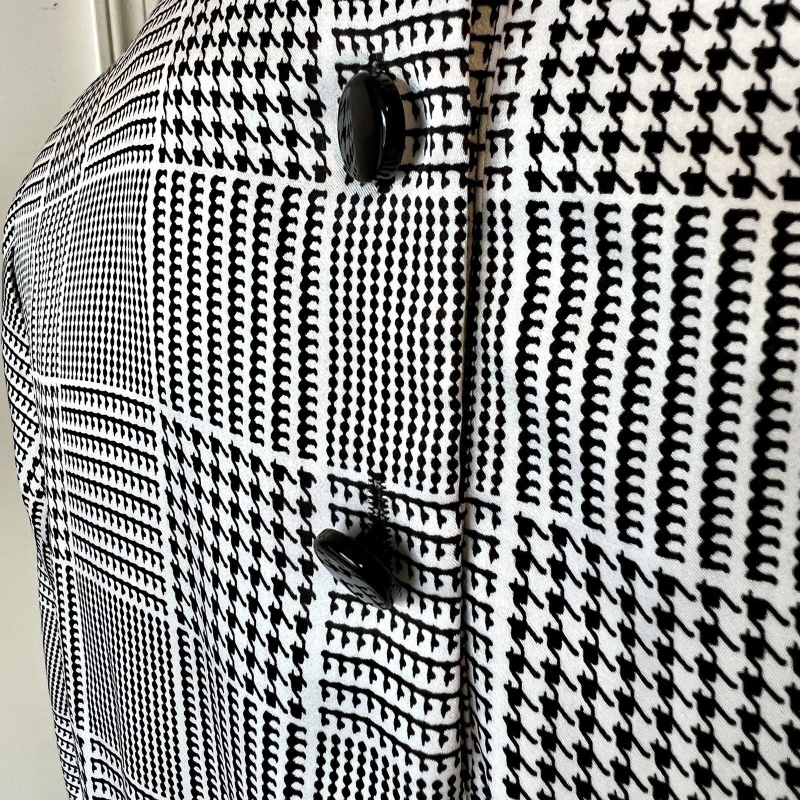 Vintage KASPER for ASL Houndstooth 2 Piece Pleated Skirt Set—SZ. 6/7