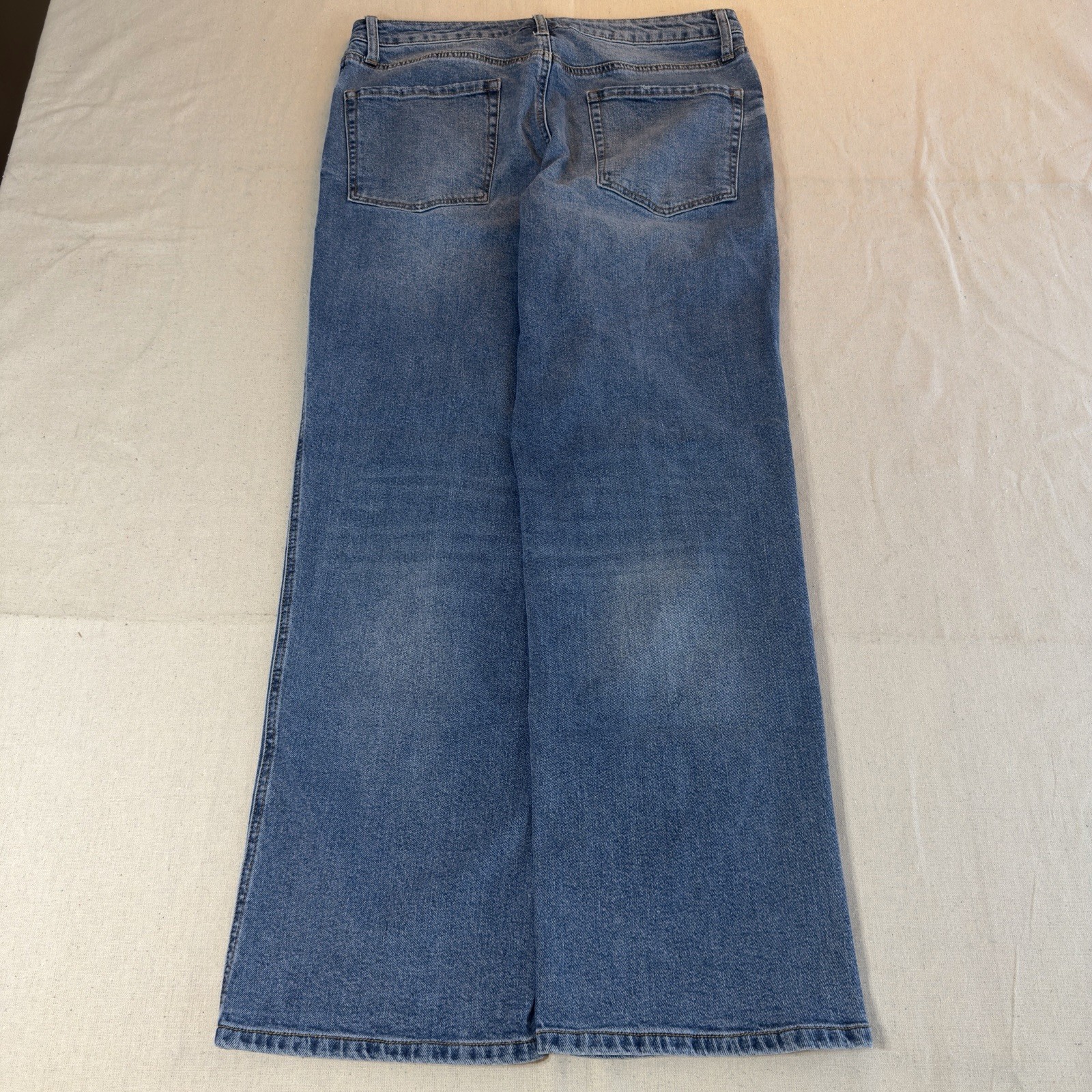 Project Indigo Women’s Size 15 Flare Jeans Blue Denim Medium Wash