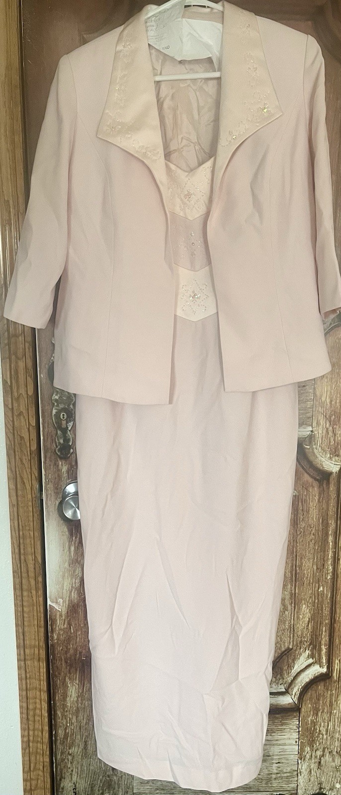 Soft Pink Dress And Jacket Size 12 Elegantly Designed,Sophisticated 🎀 Classy