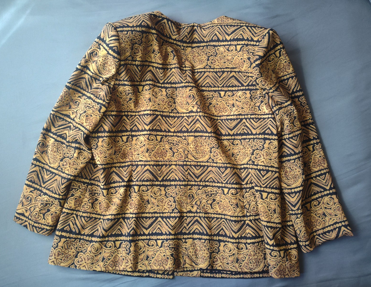Kasper for ASL | Vintage 80’s/90’s Bronze Tribal Blazer 22 W w Shoulder Pads