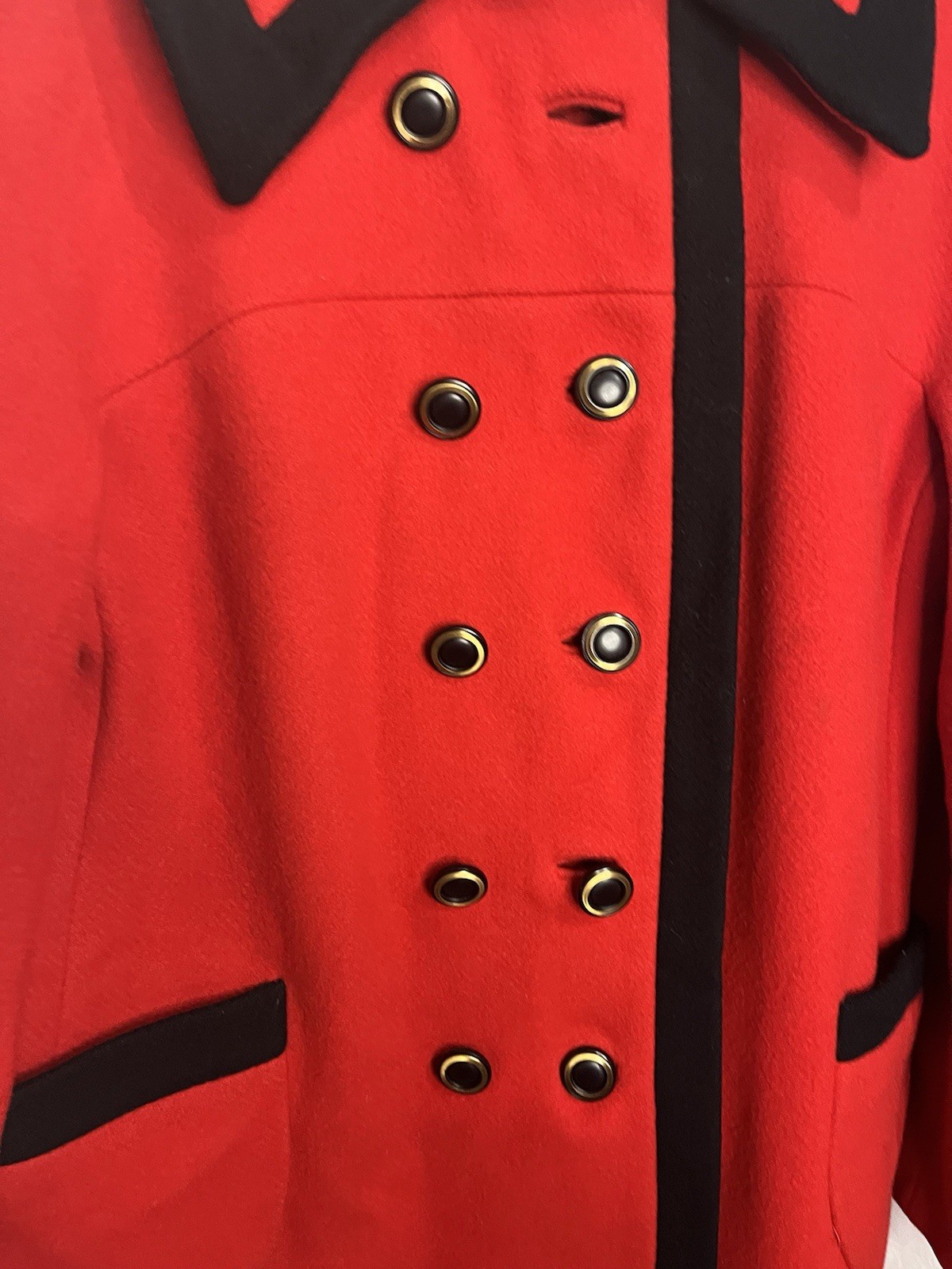 Vtg 60s Bromleigh Red Coat