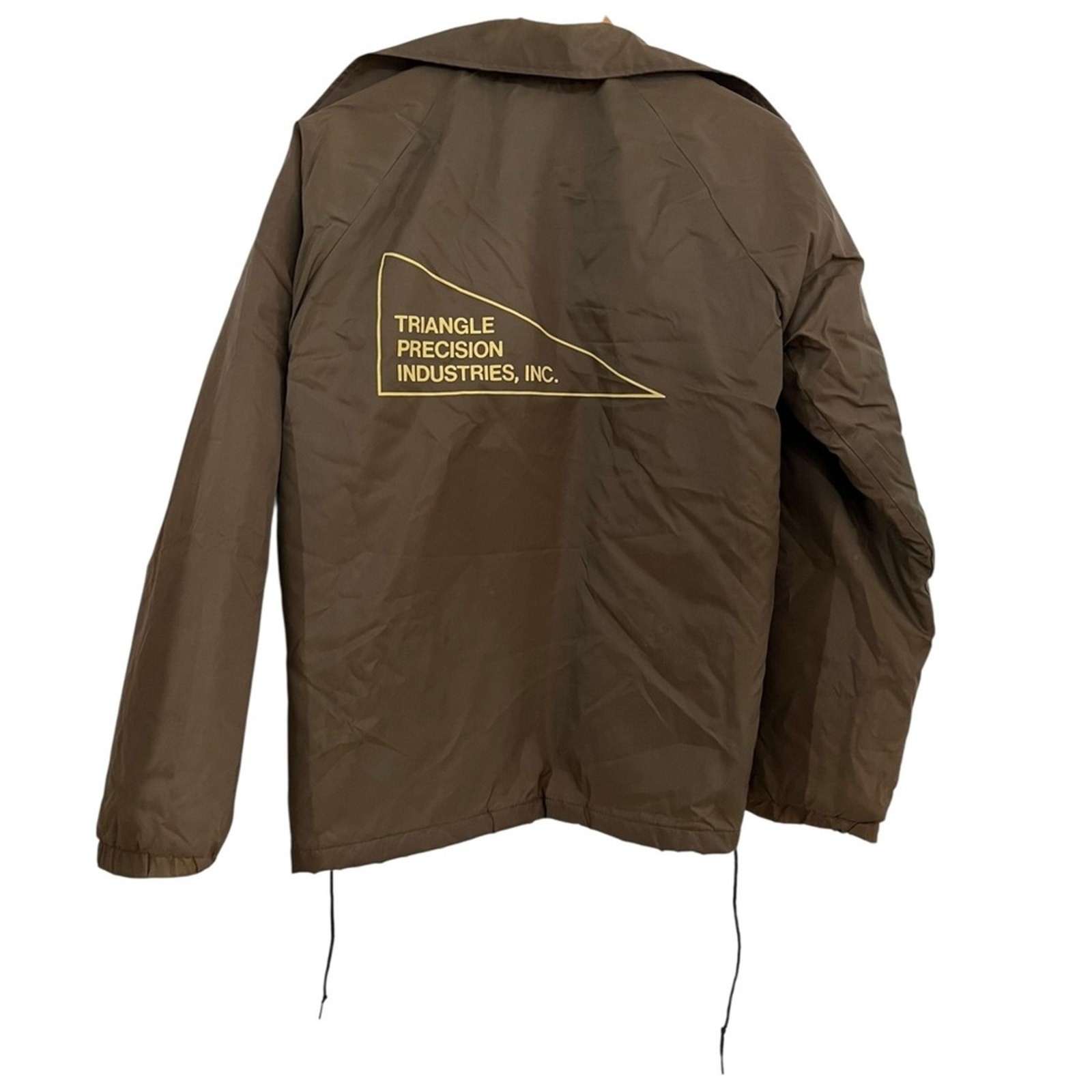 Vtg Brown Nylon Coach Jacket Yellow Lined „Bonnie” 70s 80s Streetwear