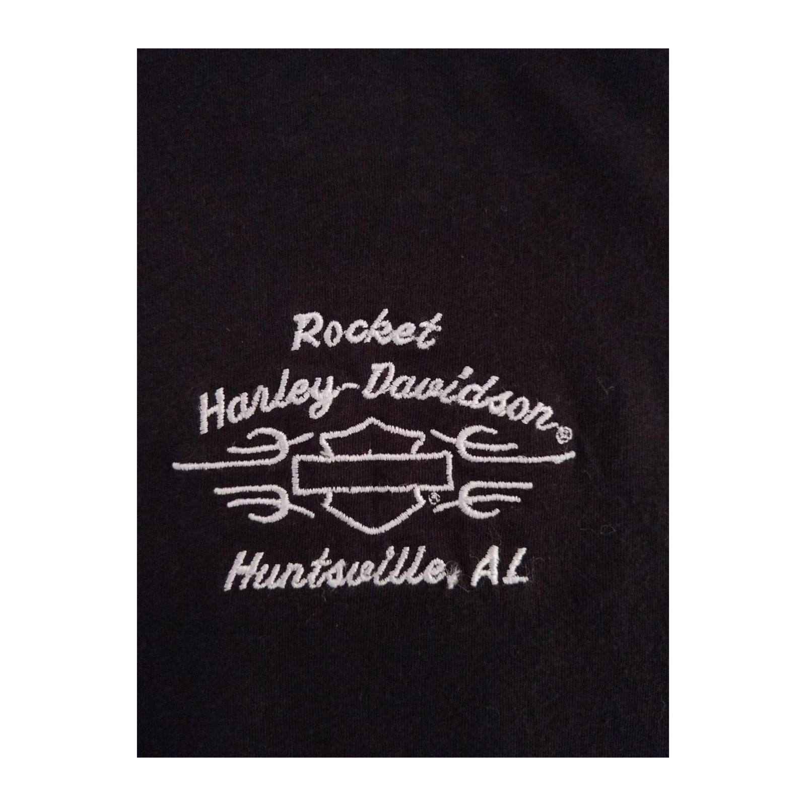 Harley Davidson Women’s Embroidered Logo Short Sleeve T Shirt Black XXL