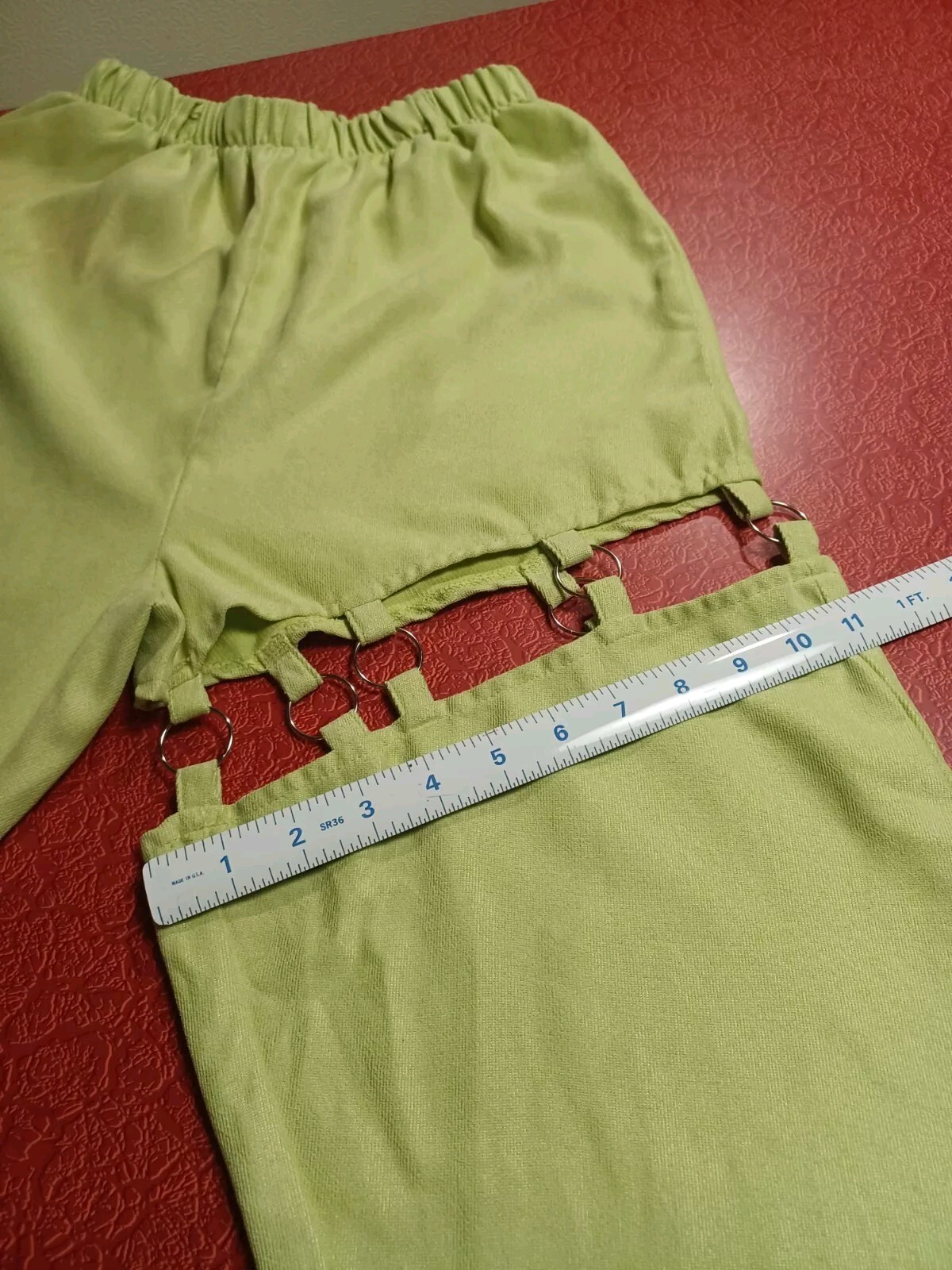 True VTG 1980s 1990s Y2K EDM Funky RAVE Mumwe Joggers Pants Cutout Spice Girls S