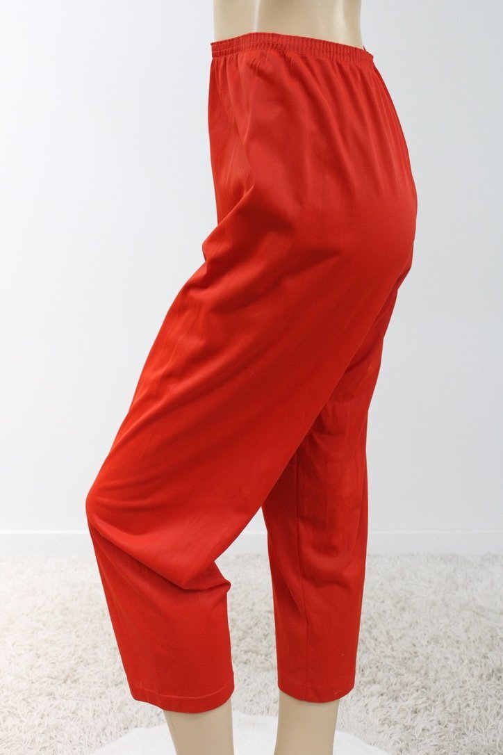 Vintage Nylon Pj Pants Lounge Wear Pajama Bottoms Red San Souci 36 M