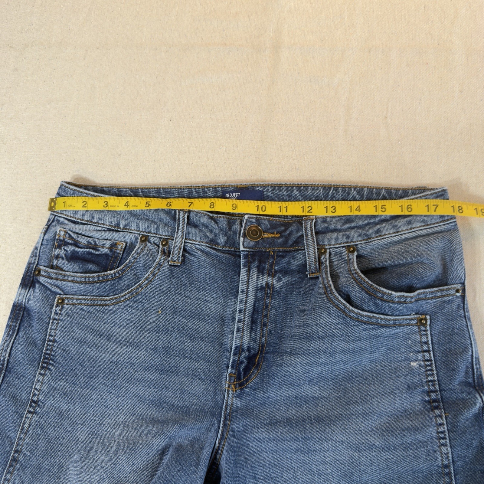 Project Indigo Women’s Size 15 Flare Jeans Blue Denim Medium Wash