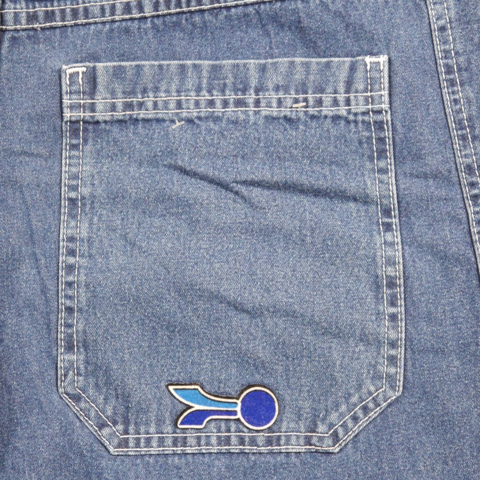 Vintage 90s Kikwear Kik Girl Wide Leg Baggy Drawstring Jeans Size M Rave Jnco US