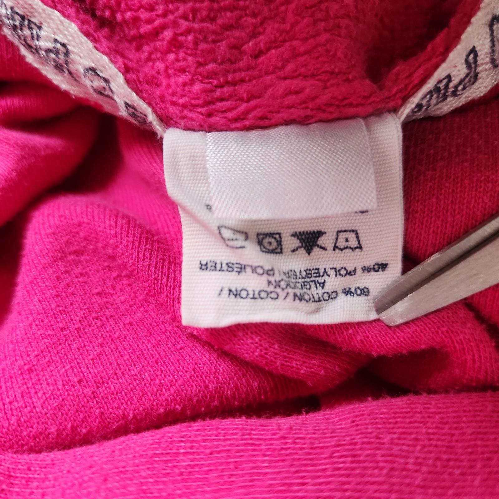 Vintage Victoria’s Secret PINK Hoodie Size XS Pink Full Zip Love Pink 86 Graphic