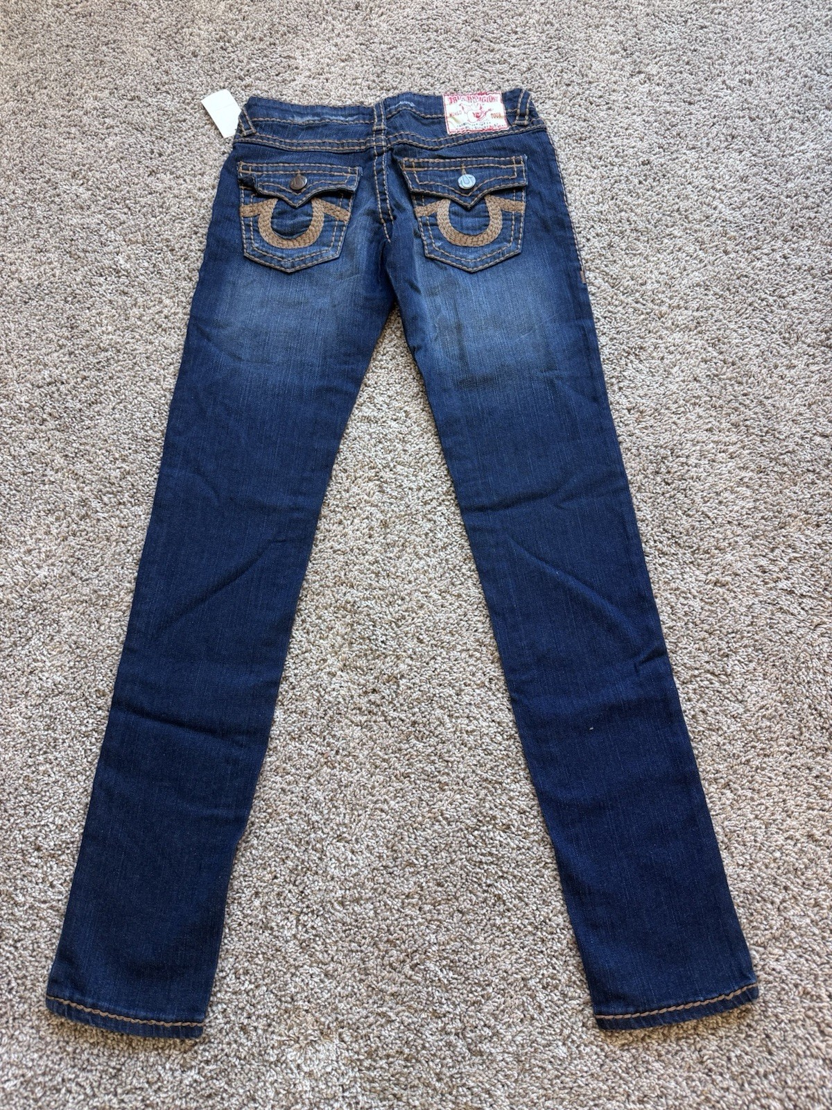 True Religion Women’s Billy Big T skinny Jeans 245030MBTE USA Y2K Vintage