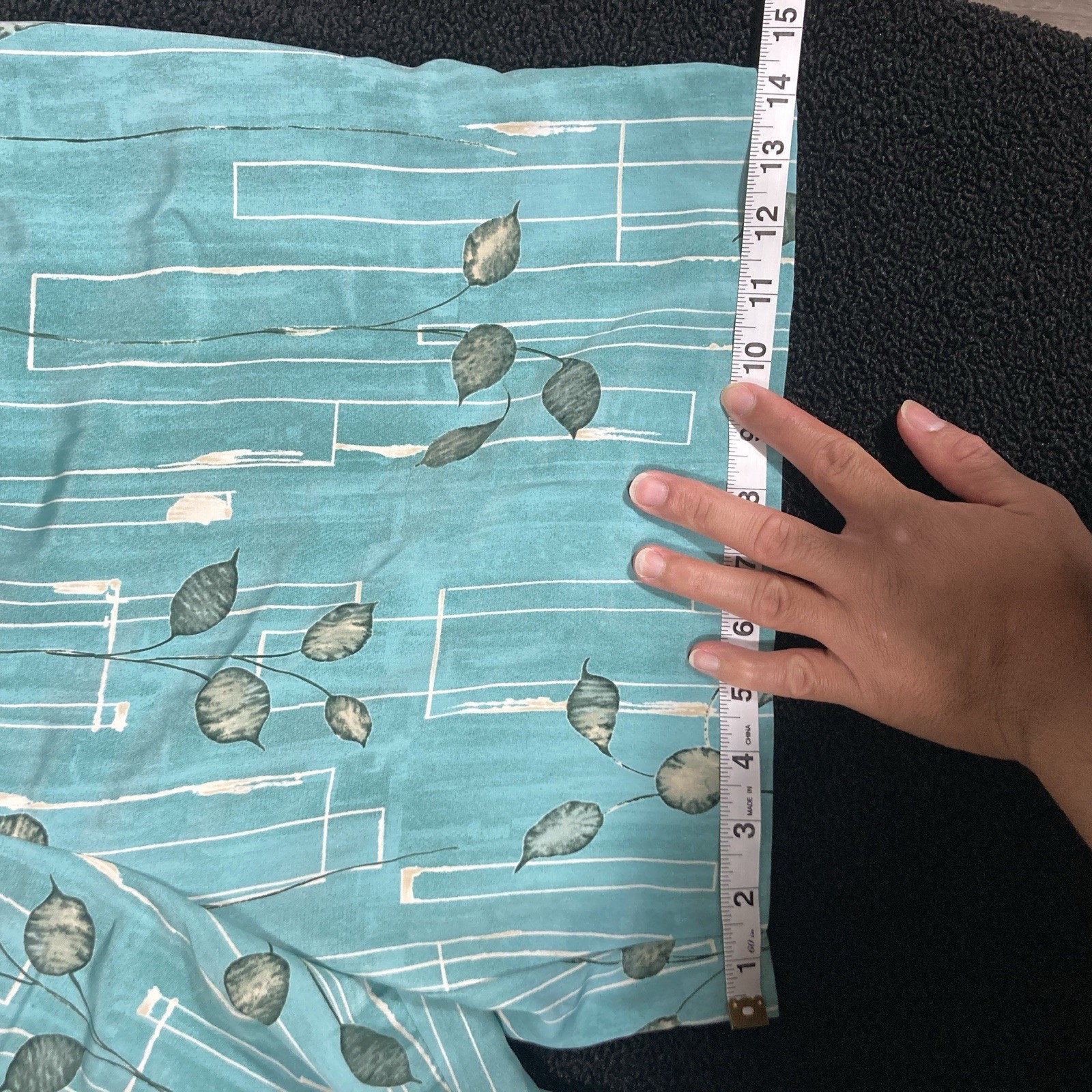 Shorts Tropical womens vtg Lily’s of Beverly Hills 14 Teal Green Leaf AOP lilys