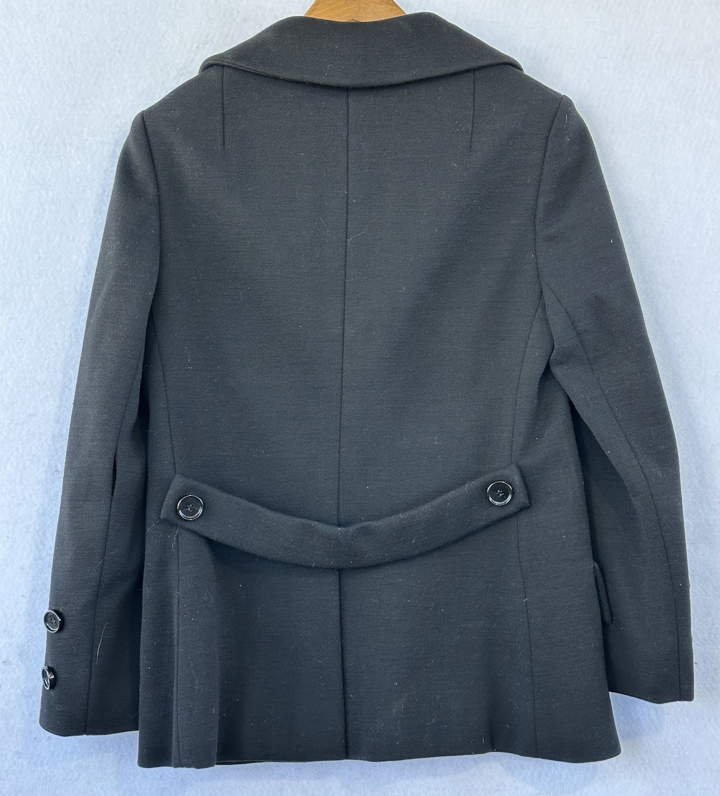 VTG Forecast Kaufmann’s Blazer Jacket 70’s Geek Secretary Black Women’s Sz 8