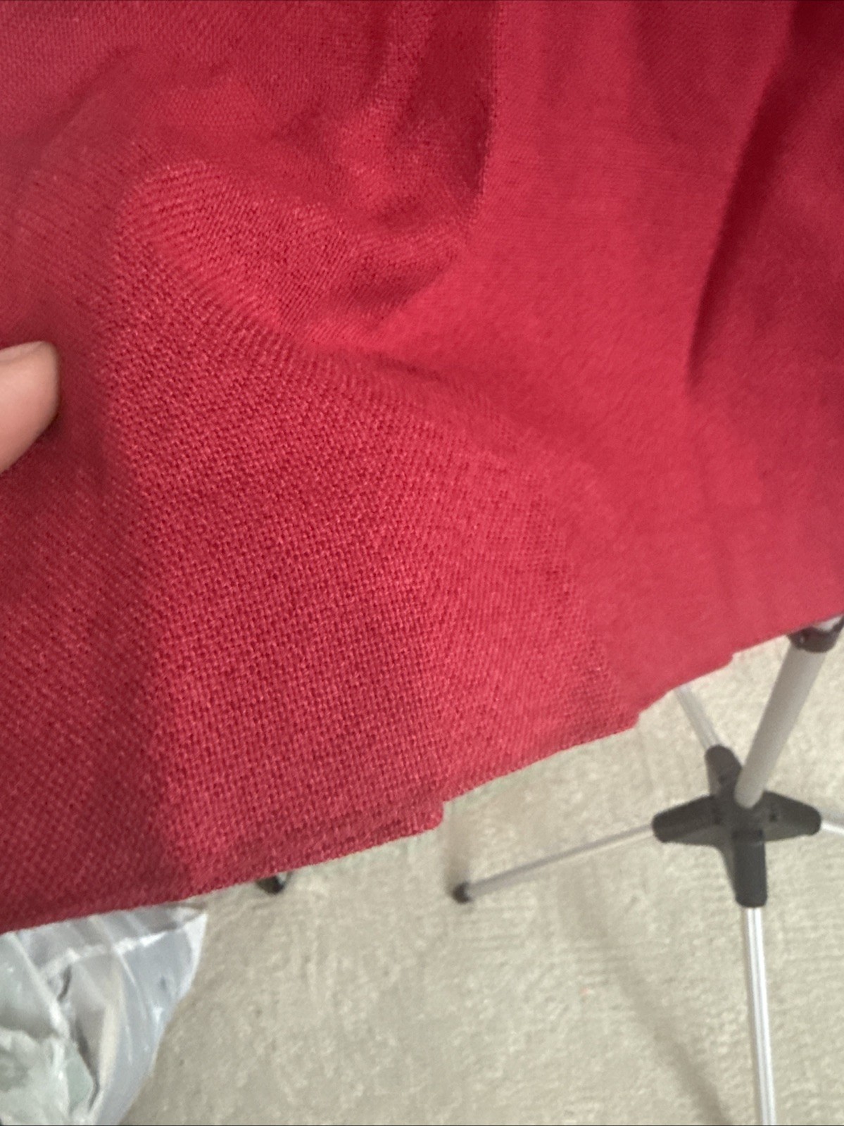 International Ladies Garment Workers Union Vintage Red Skirt Waist Measures ~14”