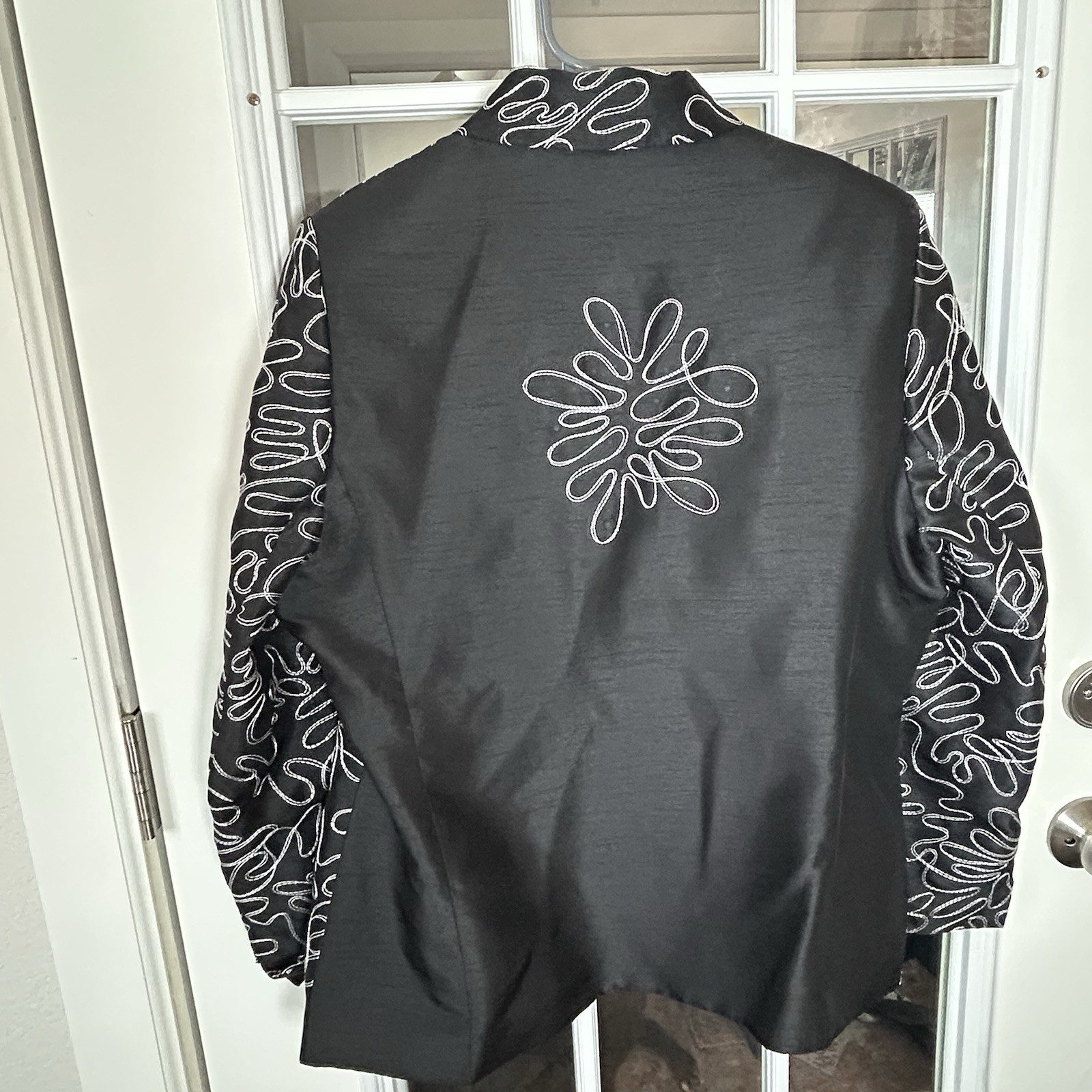 Vintage European Abstract Stitch Design Jacket Embroidered Frankennwalder