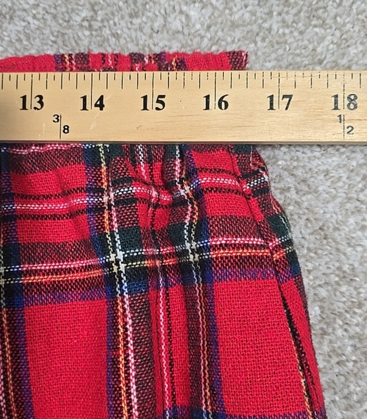 Prestige Sportswear Vintage Tartan Plaid Wool Blend Skirt USA Made Pockets Sz 14