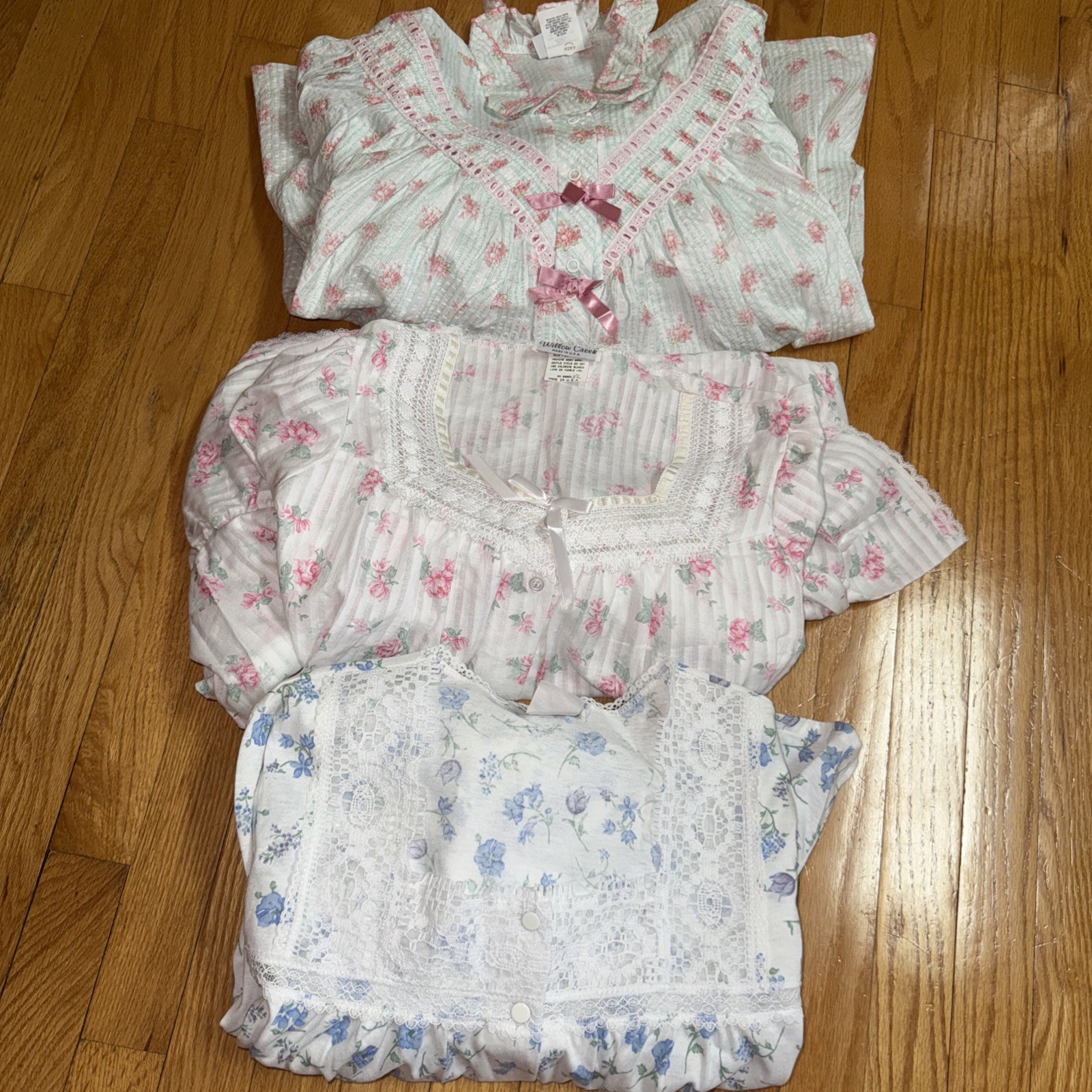 Vtg Lot 3- NWT Gilligan O’Malley Willow Creek Robe Housecoat Prairie Floral XL