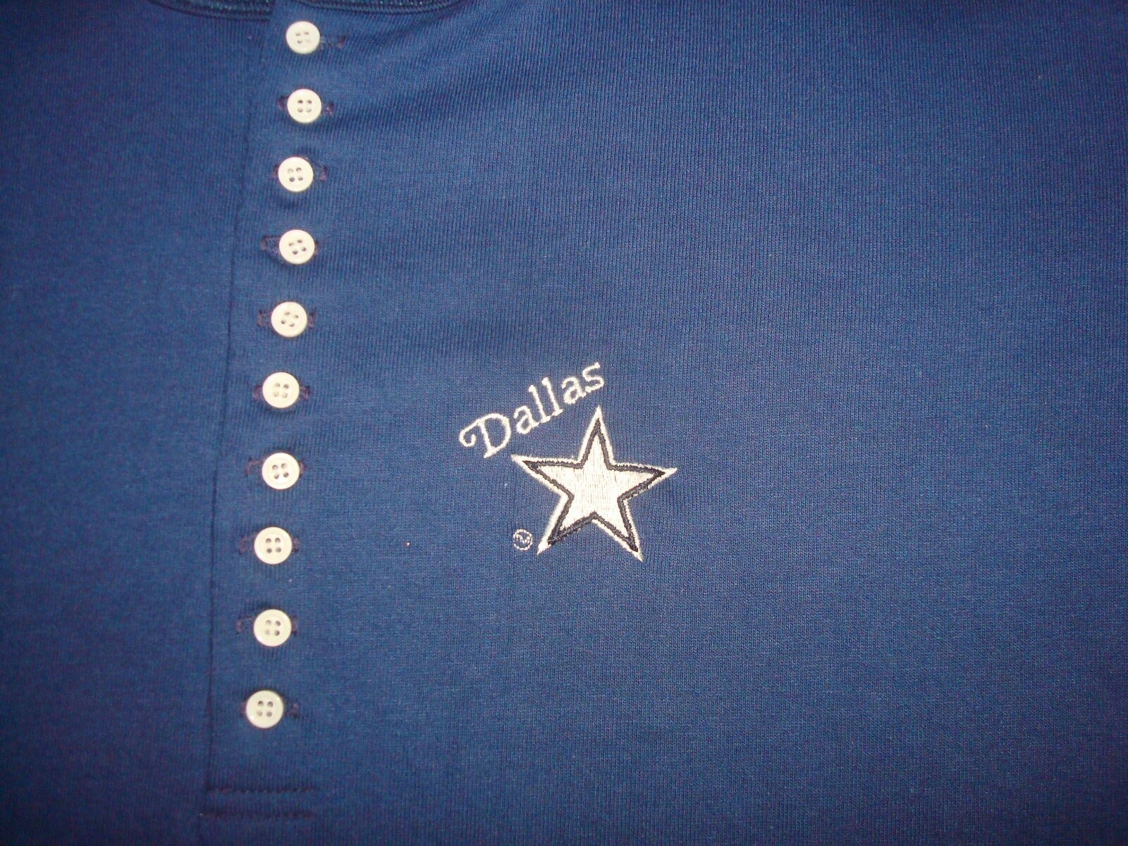 VTG 80s DALLAS COWBOYS T SHIRT MEDIUM BLUE NFL FOOTBALL 90s NOW FOR LADIES WOMEN