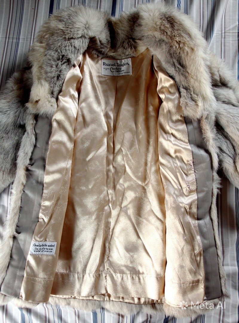 Russel Taylor Vintage Signature Collection Faux Fur Coat. 1950s – 1970s.