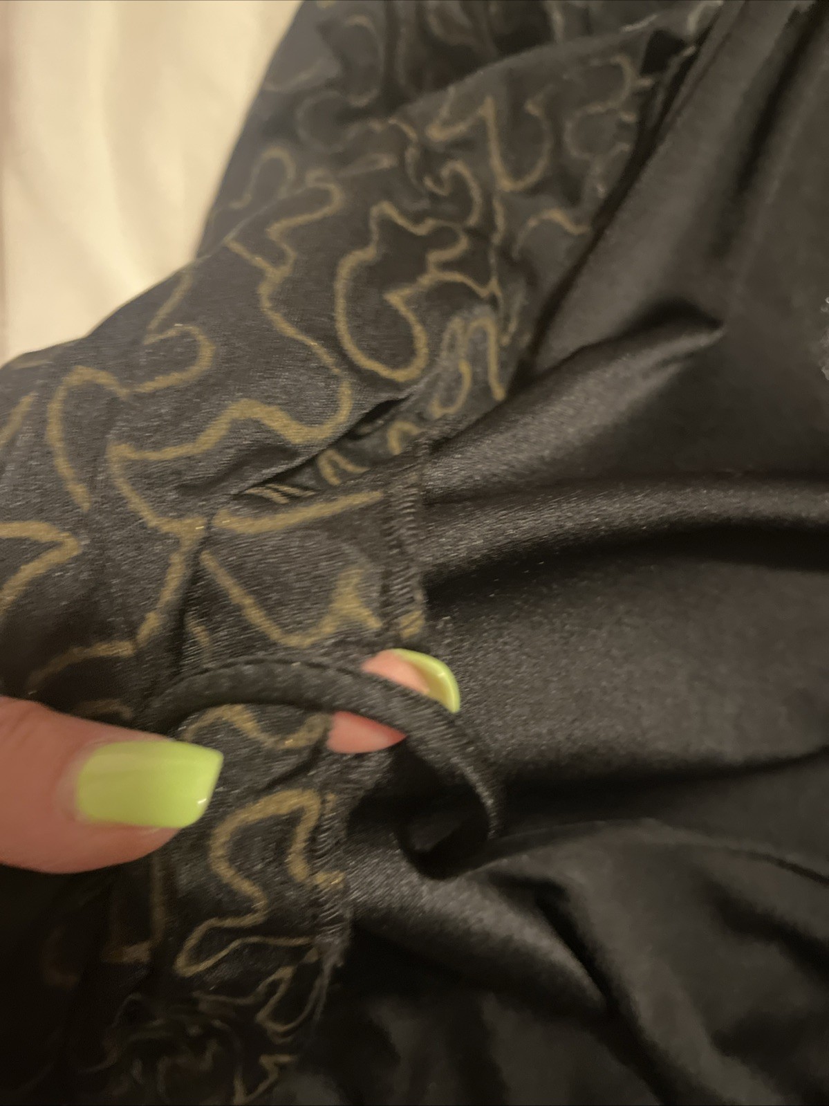 Vintage Women’s Black And Gold Billy Jack For her Wrap Around Dress Size 7