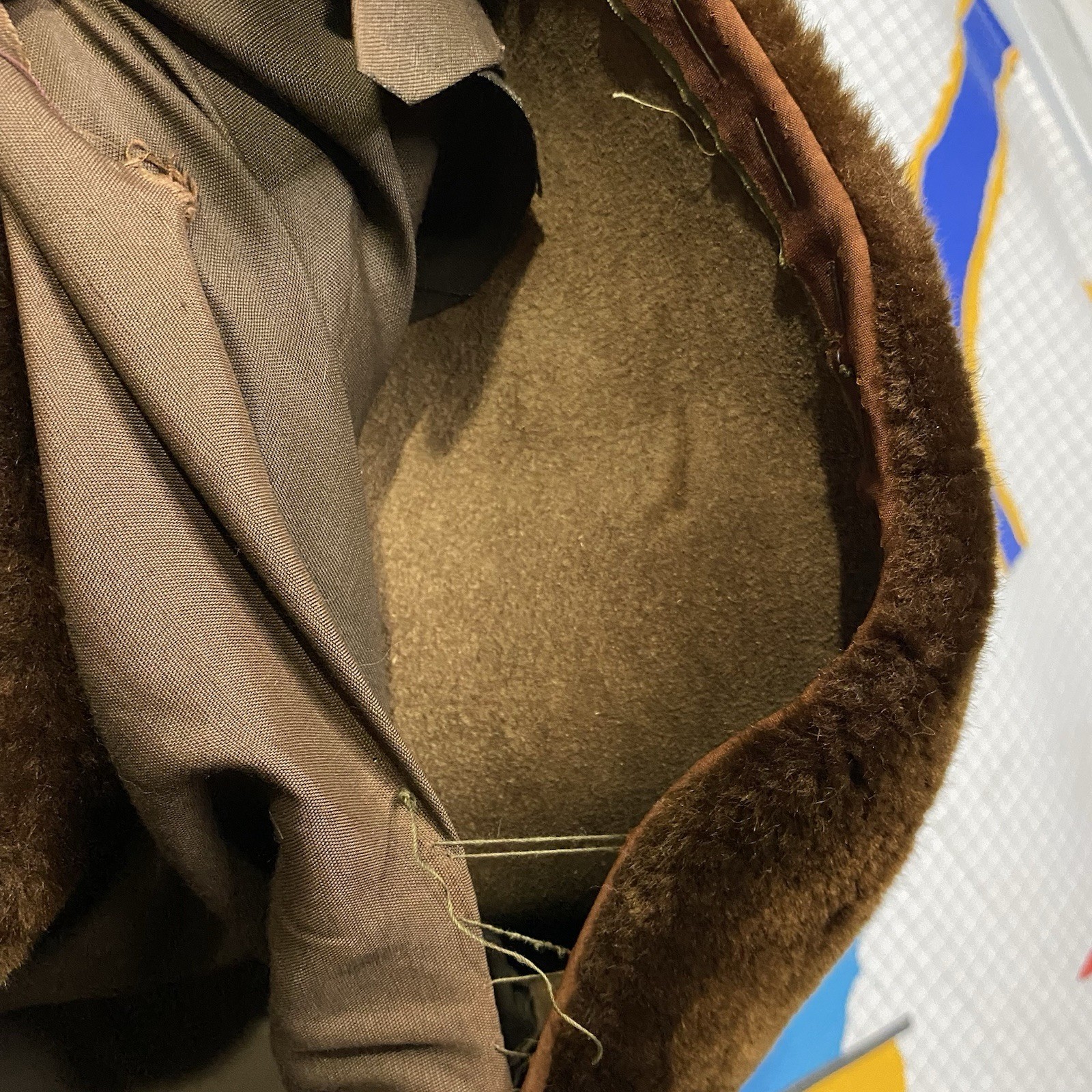 Vintage 50s Brown Mouton Fur Coat Medium Lamb Beaver Mink 60s Velvet Kansas City