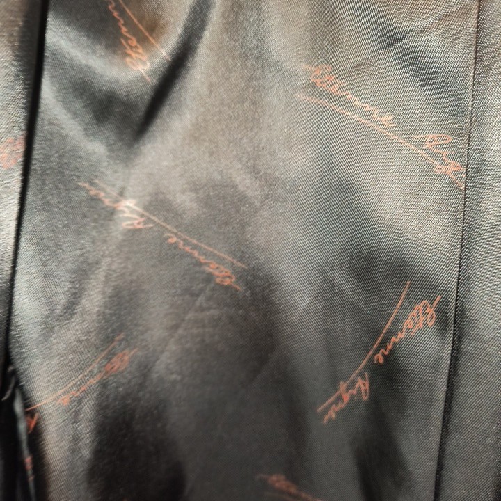 Vintage Etienne Aigner 100% Genuine Leather Size 8 Jacket Coat Black Hong Kong