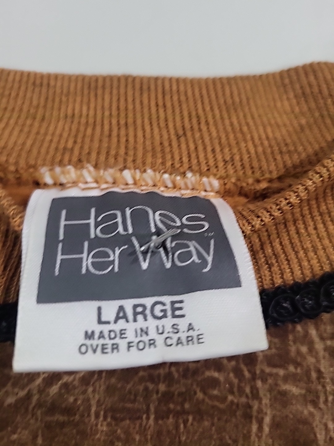 Vintage 90s Hanes Her Way Western Beaded Sweater Size W Large Made In USA