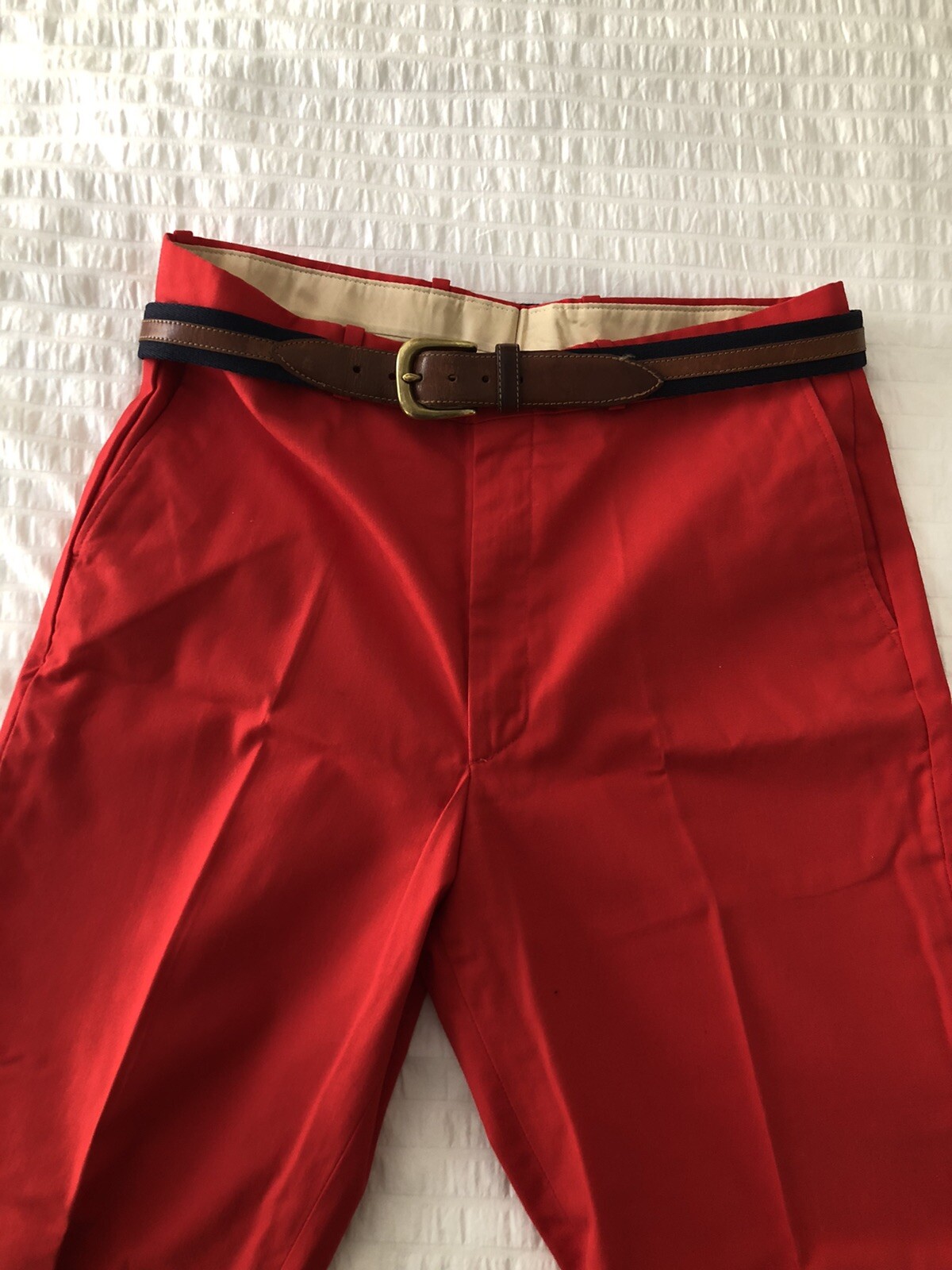 Fabulous Vintage NOS Red Farah Men’s Women’s Slacks Pants Inseam 30” Waist 34”