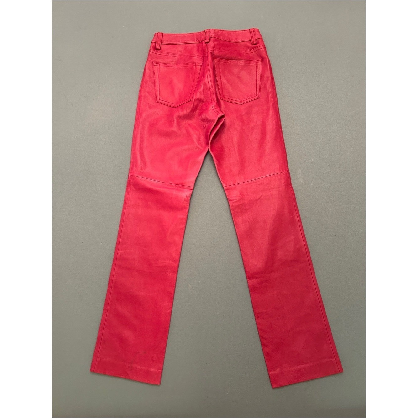 New w/defects GAP Vintage Circa 2000 Leather Bootcut Jeans – Bright Pink