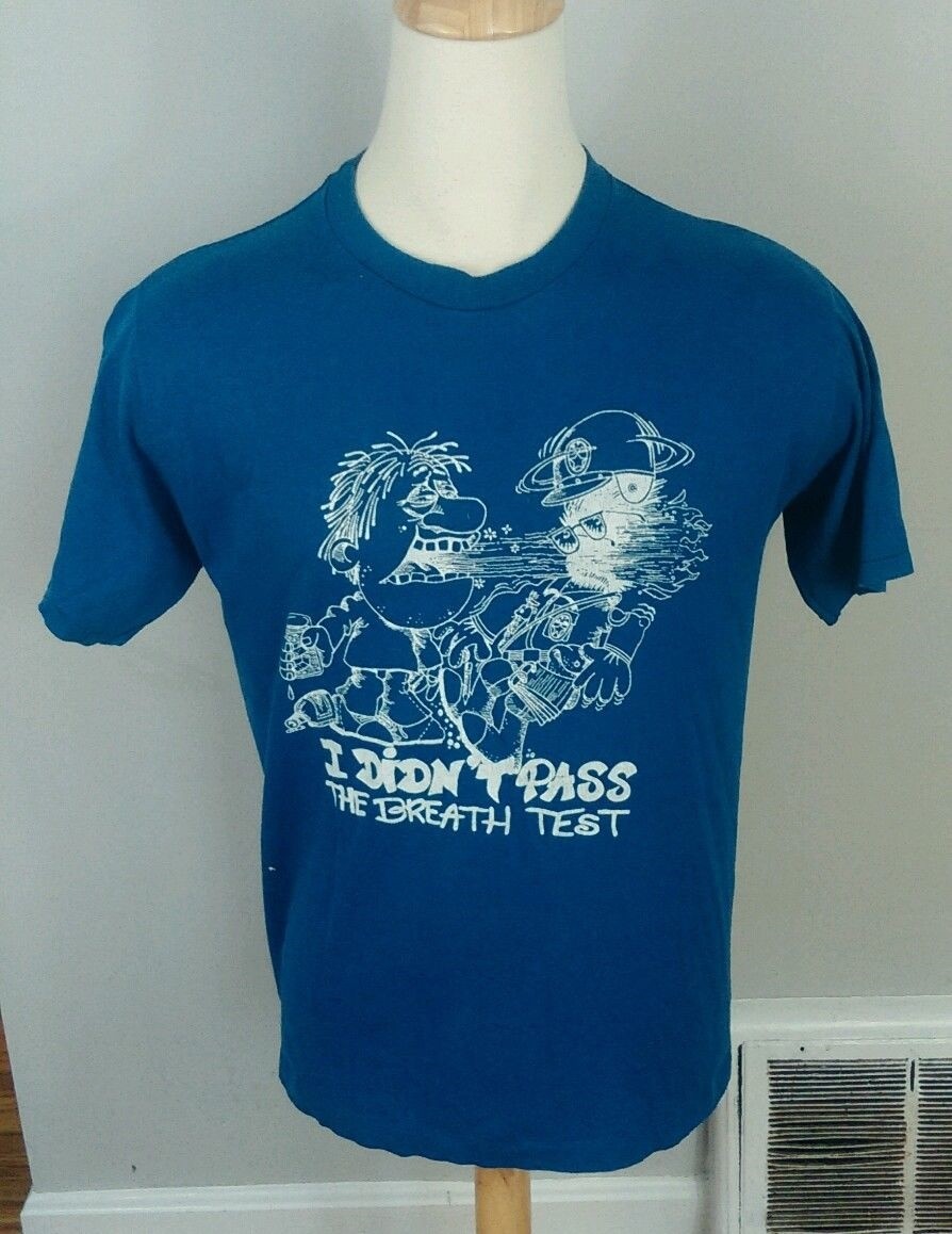 Vintage 80’s Thin Beer Drinking Drunk T Shirt XL/L Hipster Party