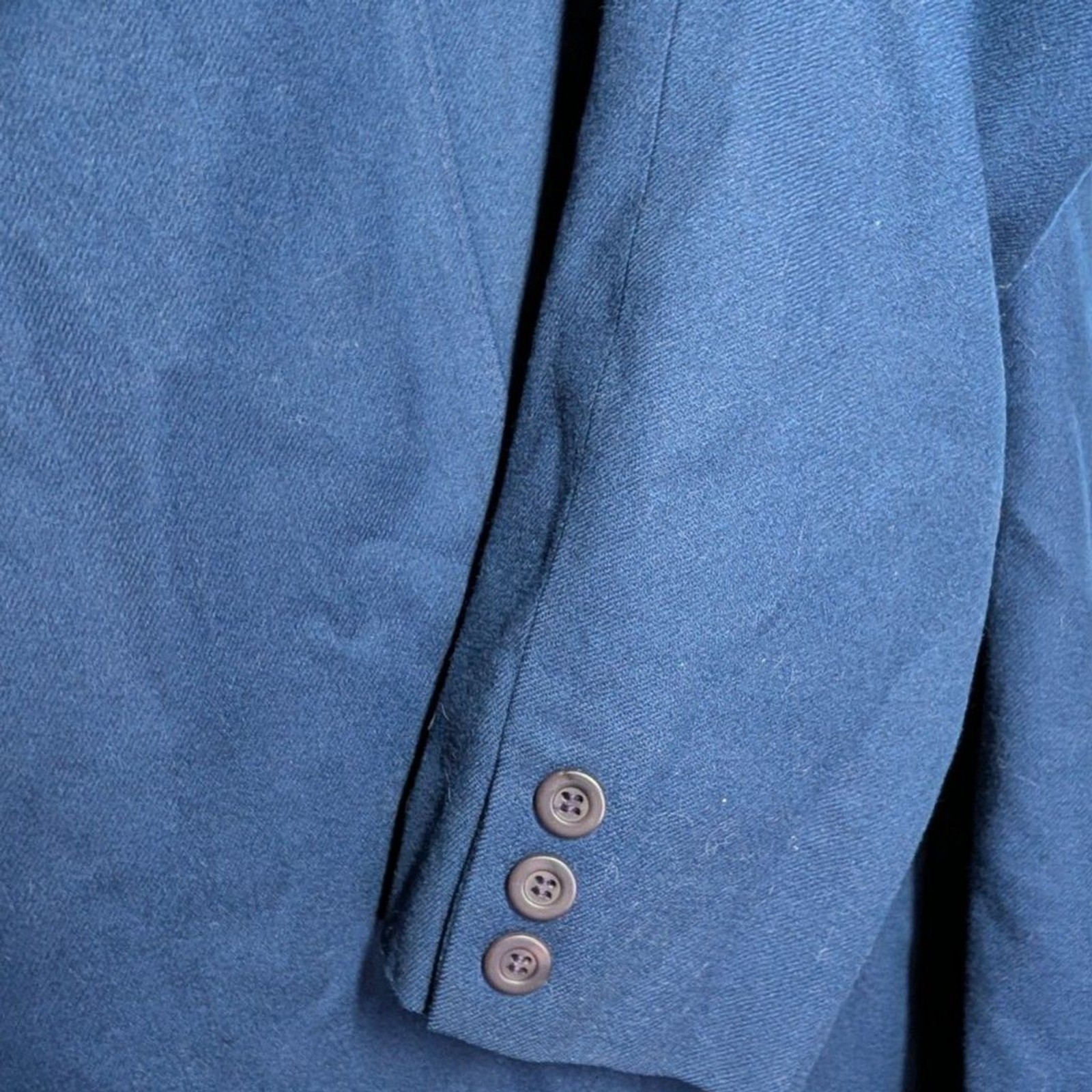 Vintage Pendleton Navy Blue Virgin Wool Double Breasted Women’s Blazer Classic