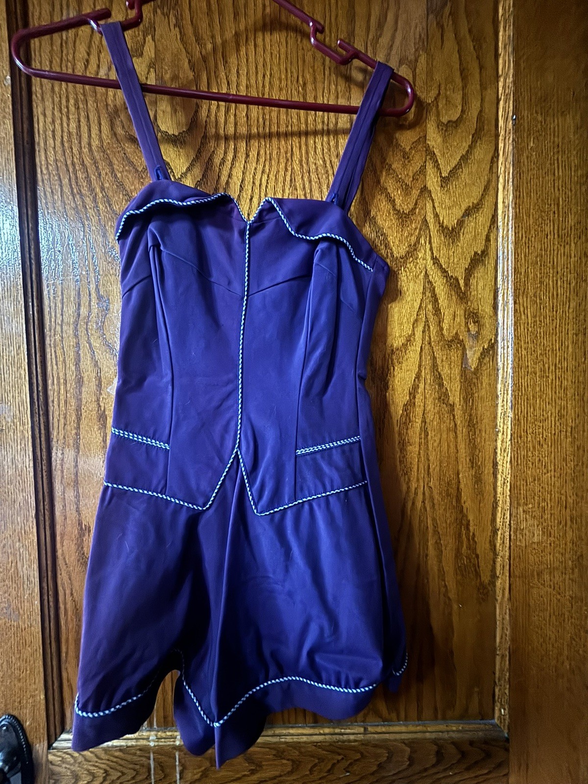 Vintage 1960s Cole of California Swimdress Swimsuit Mod 14 Blue