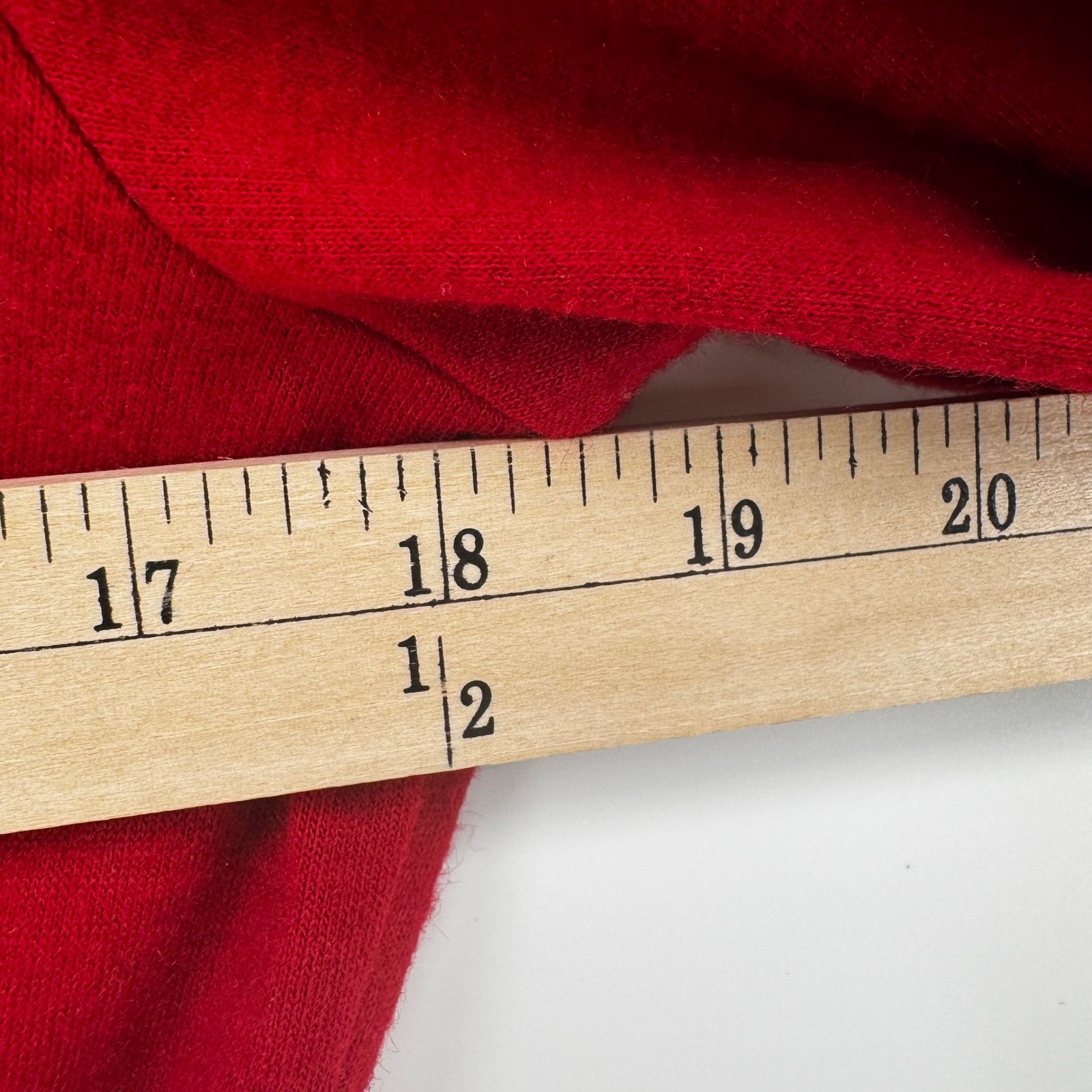 Carol Anderson Petite Red Wool Blend Belted Midi Dress Vintage Long Sleeve Sz 8