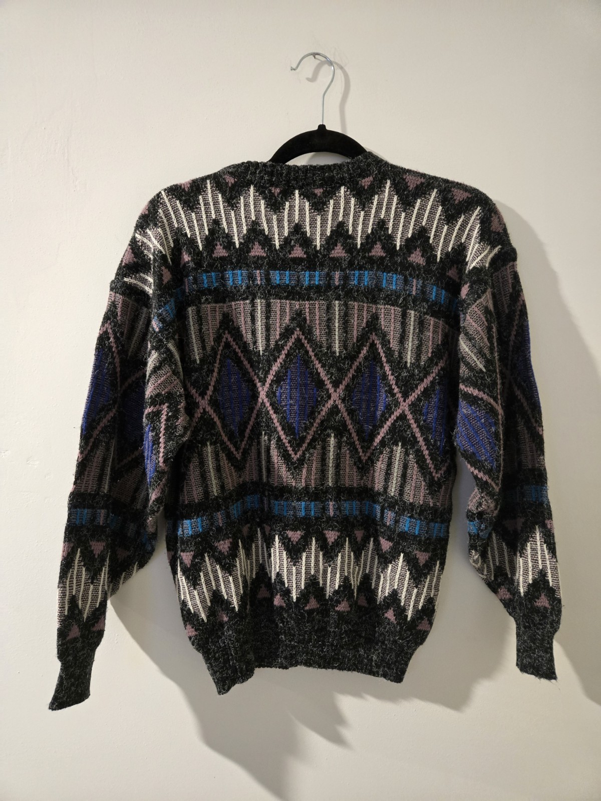 Vintage 80s Ugly Sweater Sz M Grandma Sweater