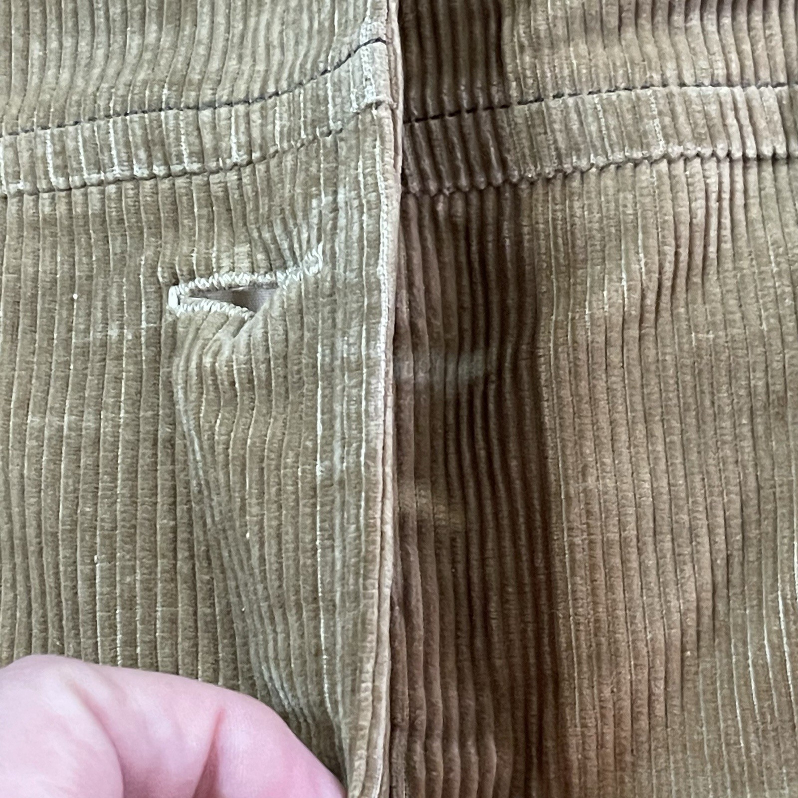 Vintage Brown Corduroy Hooded Coat See Measurements No Tag Maybe Handmade Prop